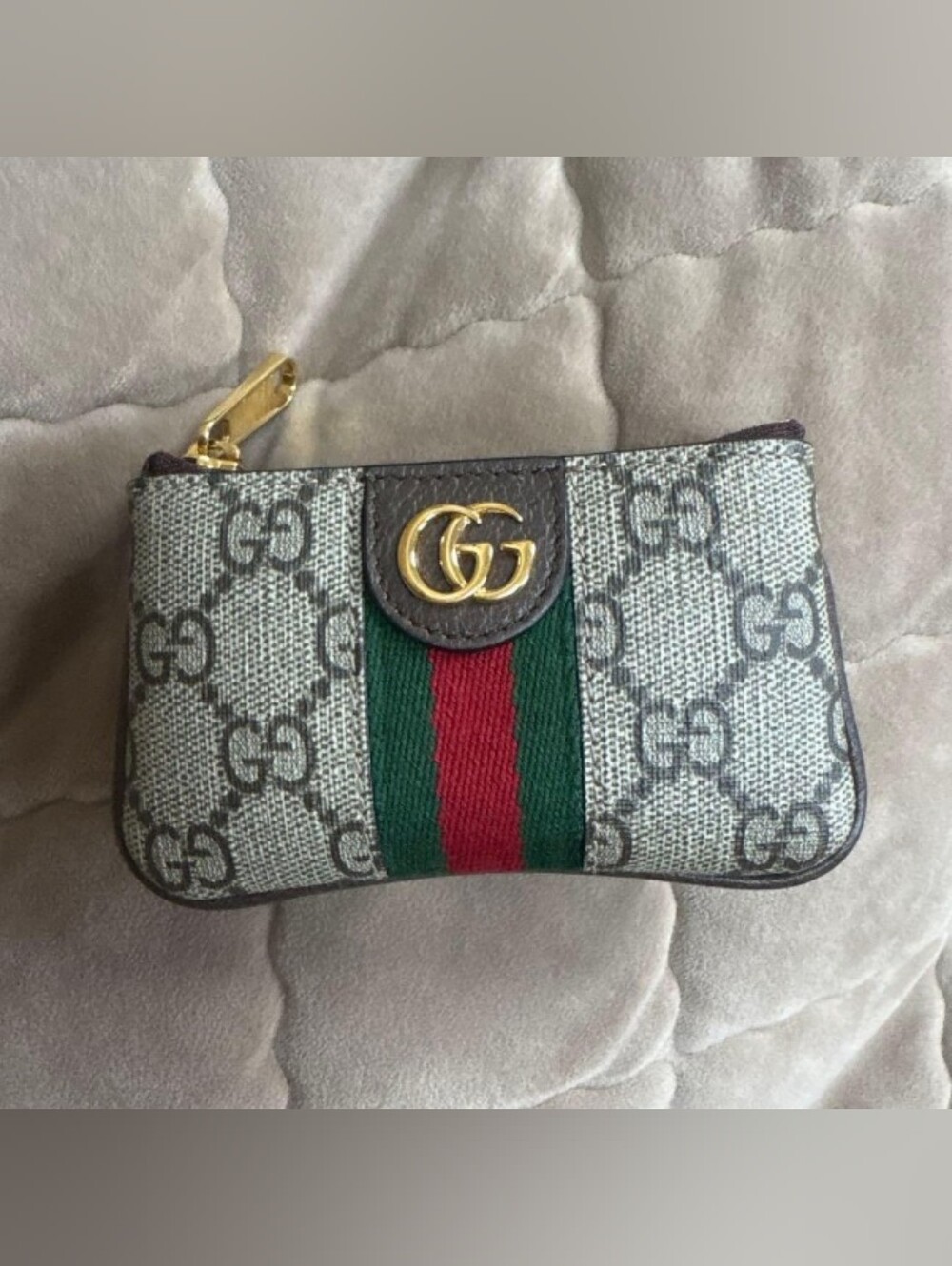 Gucci GG  Supreme  Ophidia Zip Key Pouch